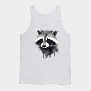Raccoon watercolor Tank Top